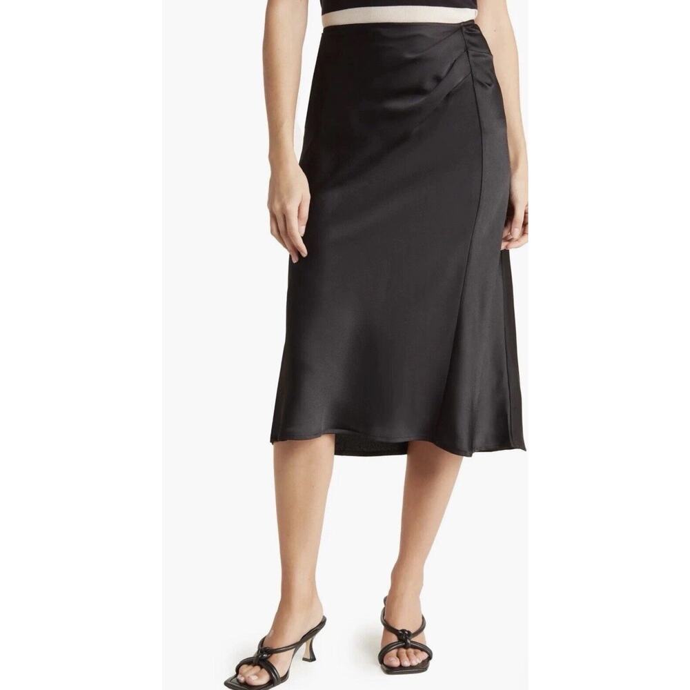 Elegant Black A-Line Skirt